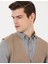 Erkek Vizon Melanj Slim Fit Triko Yelek 50265360-VR174 1