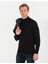 Erkek Siyah Slim Fit Yarım Balıkçı Yaka Yün Karışımlı Basic Triko Kazak 50257313-VR046 2