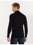 Erkek Siyah Slim Fit Yarım Balıkçı Yaka Yün Karışımlı Basic Triko Kazak 50257313-VR046 5