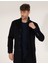 Erkek Lacivert Slim Fit Palto 50257493-VR033 1