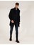 Erkek Lacivert Slim Fit Palto 50257493-VR033 2