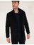 Erkek Lacivert Slim Fit Palto 50257493-VR033 4