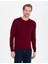 Erkek Kırmızı Slim Fit Bisiklet Yaka Yün Karışımlı Basic Triko Kazak 50257301-VR030 3