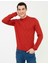 Erkek Kiremit Slim Fit Bato Yaka Triko Kazak 50241453-VR031 1