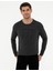 Erkek Gri Melanj Slim Fit Kazak 50240607-VR086 1