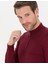 Erkek Bordo Slim Fit Yarım Balıkçı Yaka Triko Kazak 50261367-VR014 1