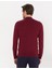 Erkek Bordo Slim Fit Yarım Balıkçı Yaka Triko Kazak 50261367-VR014 5