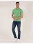 Erkek Açık Yeşil Slim Fit Polo Yaka Merserize Tişört 50262665-VR092 4