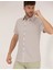 Erkek Gri Slim Fit Örme Gömlek 50268874-VR024 2
