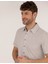 Erkek Gri Slim Fit Örme Gömlek 50268874-VR024 3