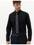 Erkek Siyah Regular Fit Uzun Kollu Klasik Gömlek 50268202-VR046 4