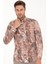 Erkek Açık Kahverengi Slim Fit Uzun Kollu Gömlek 50266599-VR002 3