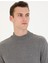 Erkek Gri Melanj Slim Fit Yarım Balıkçı Yaka Basic Triko Kazak 50276161-VR086 2