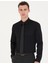 Erkek Siyah Slim Fit Uzun Kollu Basic Gömlek 50277147-VR046 1