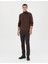 Erkek Kahverengi Slim Fit Balıkçı Yaka Basic Triko Kazak 50276162-VR158 4
