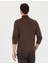 Erkek Kahverengi Slim Fit Balıkçı Yaka Basic Triko Kazak 50276162-VR158 5