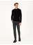 Erkek Antrasit Slim Fit Çizgili Kanvas Pantolon 50299528-VR006 3