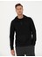 Erkek Siyah Regular Fit Kapüşonlu Sweatshirt 50273900-VR046 2