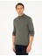 Erkek Duman Slim Fit Yarım Balıkçı Yaka Triko Kazak 50300460-VR210 1