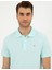 Erkek Su Yeşili Slim Fit Basic Tişört 50291625-VR048 2
