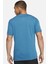 Dri Fit Training Cotton Tee Short Sleeve Baskılı Mavi Tişört 2
