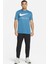 Dri Fit Training Cotton Tee Short Sleeve Baskılı Mavi Tişört 4