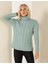 Kadın Mint Melanj Regular Fit Balıkçı Yaka Kazak 50259839-VR154 2
