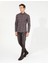 Erkek Kahverengi Slim Fit Uzun Kollu Gömlek 50259524-VR029 4