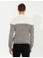 Erkek Vizon Melanj Slim Fit Balıkçı Yaka Triko Kazak 50259104-VR174 5