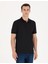 Erkek Siyah Slim Fit Polo Yaka Tişört 50275773-VR046 3