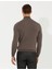 Erkek Vizon Melanj Slim Fit Balıkçı Yaka Triko Kazak 50259784-VR174 5