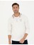 Erkek Ekru Regular Fit Kapüşonlu Örme Hırka 50275989-VR019 3