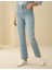 Kadın Açık Mavi Straight Fit Jean Pantolon 50289441-VR003 2