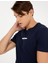 Erkek Lacivert Slim Fit Bisiklet Yaka Tişört 50258441-VR033 1