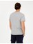 Erkek Gri Melanj Slim Fit Bisiklet Yaka Tişört 50258452-VR091 5