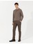 Erkek Vizon Slim Fit Kanvas Pantolon 50259776-VR052 3