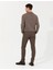 Erkek Vizon Slim Fit Kanvas Pantolon 50259776-VR052 4