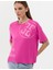 Kadın Fuşya Comfort Fit Tişört 50263377-VR023 2