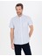 Erkek Mavi Regular Fit Kısa Kollu Gömlek 50252457-VR036 3