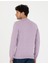 Erkek Koyu Lila Slim Fit Çeyrek Yaka Basic Triko Kazak 50276158-VR215 5