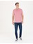 Erkek Pembe Slim Fit Polo Yaka Tişört 50273574-VR026 4