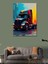 Kanvas Tablo Renkli Kamyon Çizimi 3