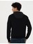 Erkek Siyah Slim Fit Kapüşonlu Triko Kazak 50259852-VR046 5