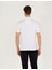Erkek Beyaz Slim Fit Göğüs Baskılı Polo Yaka Tişört 50264720-VR013 5
