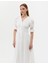 Kadın Ekru Regular Fit Dokuma Elbise 50262635-VR019 2