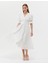 Kadın Ekru Regular Fit Dokuma Elbise 50262635-VR019 4