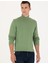 Erkek Koyu Yeşil Melanj Slim Fit Balıkçı Yaka Basic Triko Kazak 50276162-VR127 1