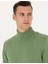 Erkek Koyu Yeşil Melanj Slim Fit Balıkçı Yaka Basic Triko Kazak 50276162-VR127 2
