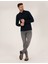 Erkek Lacivert Slim Fit Basic Sweatshirt 50276035-VR033 4