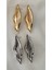 Açık Uzun Metal Silver Küpe 3